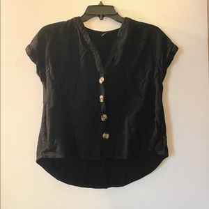 Size: Small, Black button Casual Shirt